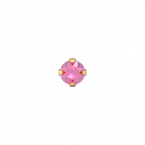 Kinderoorbellen-goud-met-roze-steen