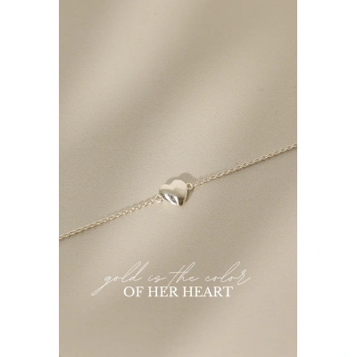 Heart of gold Armband Zilver