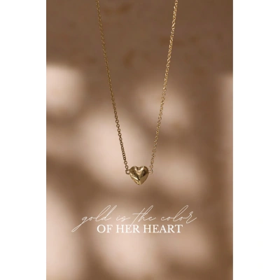 Heart of Gold Ketting Verguld