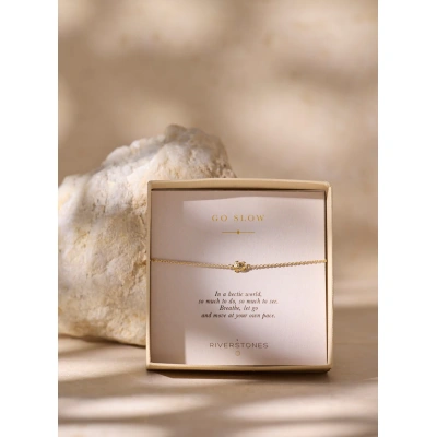 Go Slow Armband Verguld