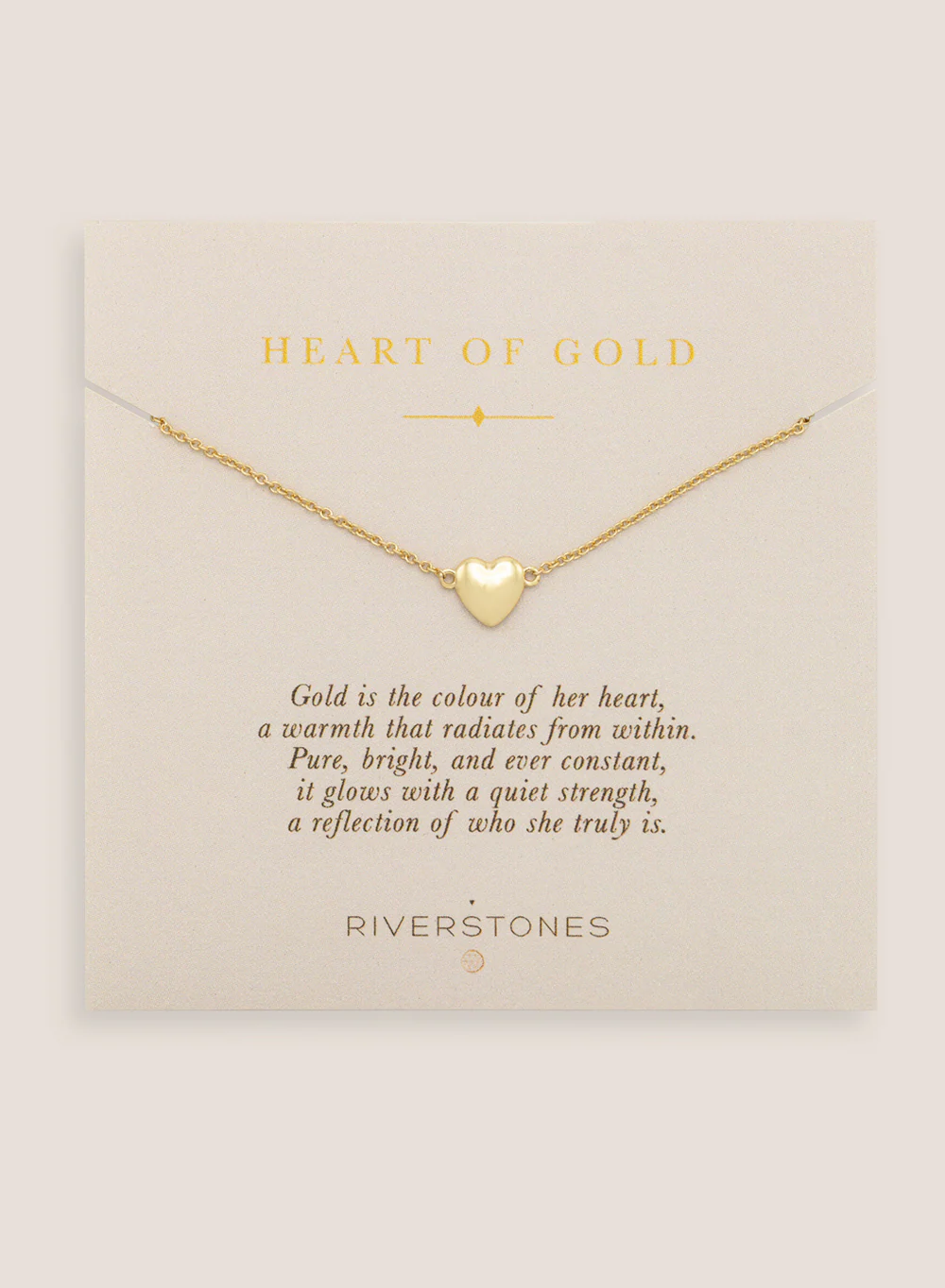 Heart of Gold Ketting Verguld - Afbeelding 3